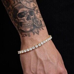 5 Mm Iced Out Tennis Bracelet 8inch